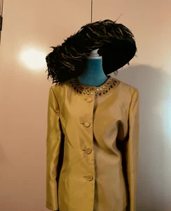 Michael Howard Joe Bill Miller Black Feather Hat - Picture 1 of 9