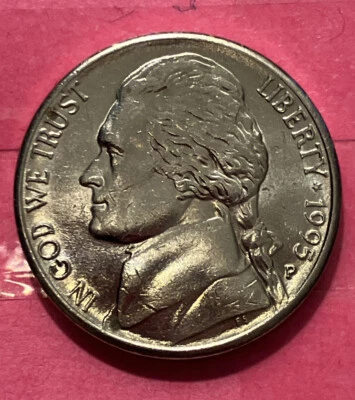 1995 P Jefferson Nickel BU, DDO/DDR, FS, #N-032 - Image 1 of 4