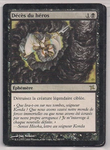 MTG Magic BOK - Hero's Demise/Décès du héros, EX-, French/VF - Picture 1 of 1