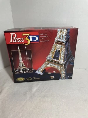Wrebbit PUZZ 3D Puzzle EIFFEL TOWER Paris France 300pc 24" Ages 12+ - Image 1 of 3