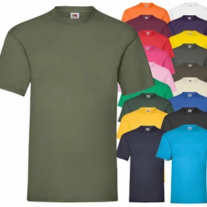 T-Shirt uomo da Lavoro T-shirt Manica Corta Fruit Of The Loom Maglietta Uomo - Foto 1 di 27
