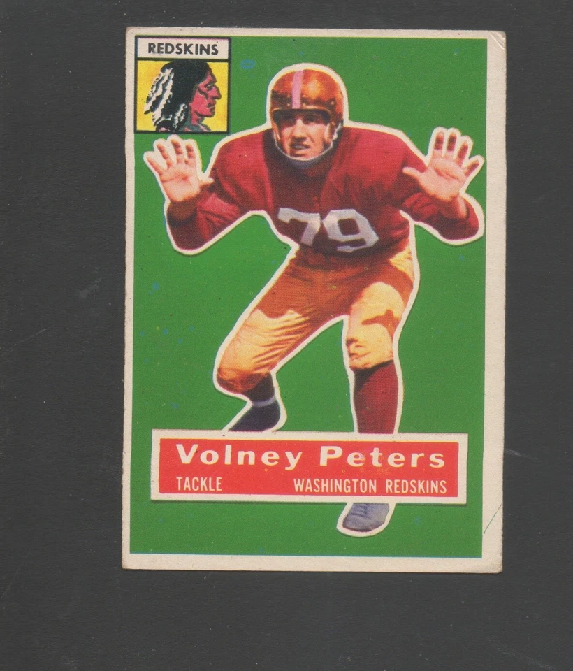 1956 Topps Football Card #73 Volney Peters-Washington Redskins Vg Ex Card - Image 1 of 1