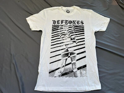 Camiseta Deftones B&W Rayas LG Oficial Nu-Metal Alt Rock Team Sleep Slipknot Foto 1 de 2