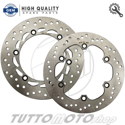 Disco freno anteriore + disco posteriore HONDA SH 300 i Abs 2007 2008 2009 2010 - Immagine 1 di 4