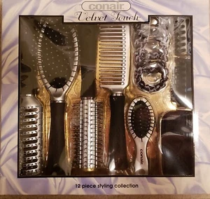 Conair Velvet Touch Hair Bushes 12 piece set styling collection - Picture 1 of 2