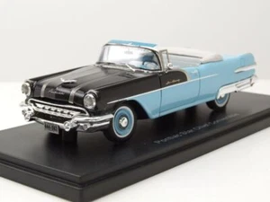 Pontiac Star Chief Convertible 1956 azzurro nero modellino auto 1:43 Neo Scale - Foto 1 di 10