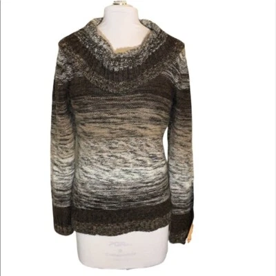 Suéter Jason Maxwell Tejido Cuello Capucha Jason Maxwell en Marrón Neutro Gris Otoño Talla S Foto 1 de 4