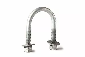 U-Bolt Round Bend Low Carbon Steel Finish Hot Dipped Galvanized 5/8" X 4 3/4" - Picture 1 of 2
