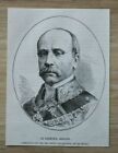 Ill74d) Holzstich Marechal Serrano 1874 Bilbao Republik Kommandant Spanien 12X16