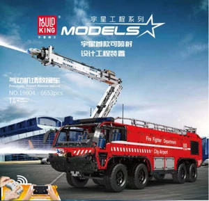 MOULD KING 19004 RC Pneumatic Airport Rescue Vehicle Building Set | 6,653 PCS - Picture 1 of 1