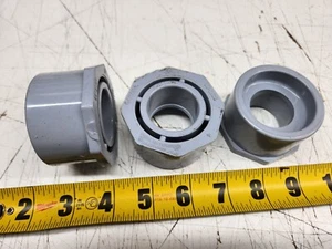(Pack of 3) Ipex Scepter 1809-1 2" x 1" Gray PVC Reducer Bushings Brand New - Picture 1 of 2