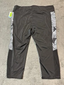 cacique swim Women 20 stretch pants black work out exercise - Picture 1 of 24
