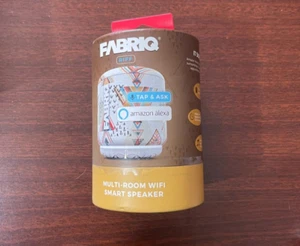 FABRIQ Tap Activated Bluetooth Wireless Speaker Amazon Alexa-new Sealed - Picture 1 of 5