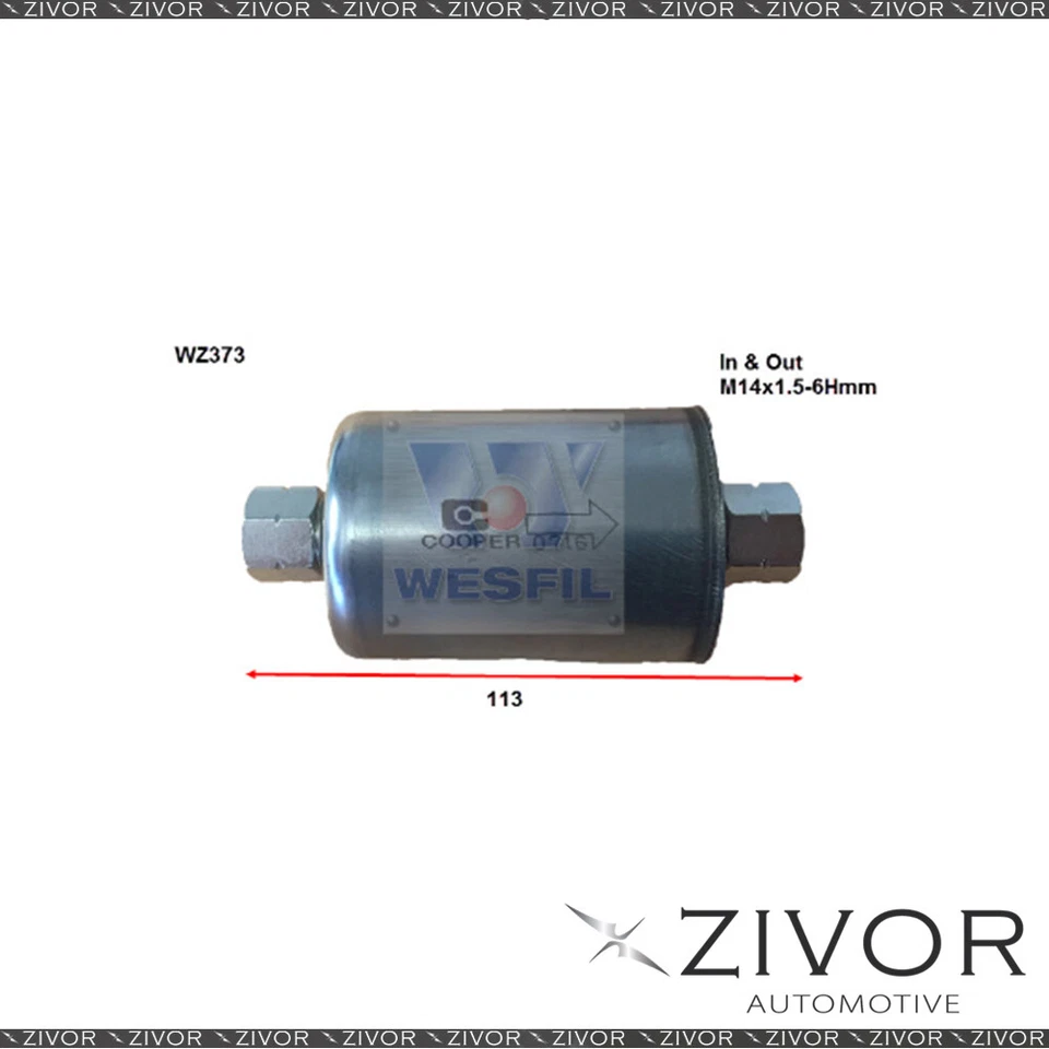 COOPER FUEL Filter For Ford Falcon 5.4L V8 09/02-04/08 -WZ373* By Zivor* - image 1 of 1