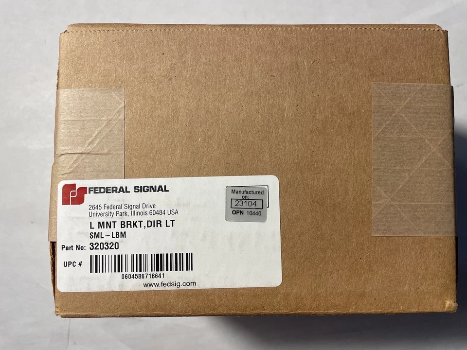 Federal Signal Lightbar Cubierta Kit de Montaje en Techo 320320 L Soporte de Montaje Foto 1 de 4