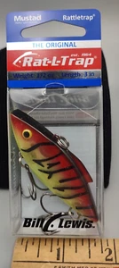 NEW Bill Lewis Rat L Trap Lipless Crankbait 1/2 oz RT580 Chart/Red Light Tiger - Picture 1 of 2
