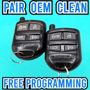 2x Pair COMPUSTAR CS600S Keyless Remote Key Fob 4-Button 600R VA5JR260A433 - Picture 1 of 8