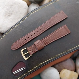 16mm Caravelle Bulova braun Leder 60er-70er Jahre unbenutzt Vintage Uhrenarmband - Bild 1 von 4