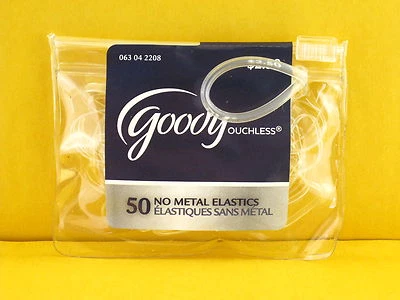 GOODY OUCHLESS TRANSPARENTE POLIBANDA ELÁSTICA PARA EL CABELLO - 50 PIEZAS. (06929) Foto 1 de 2