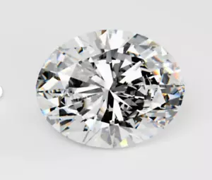 2.85 ct lab Grown Diamond 8x10mm Oval D - IF Clarity Certified Loose CVD - Picture 1 of 12
