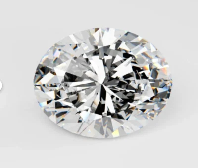 Loose CVD Diamond 1.90 Ct Oval , D Color, 7x9 mm, Clarity IF , Certified Diamond - Image 1 of 4