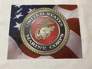 1 Blocco Trapunta Corpo dei Marines degli Stati Uniti Veterano Tessuto Militare Sigillo Logo #3 - Foto 1 di 2