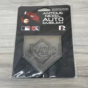 Tampa Bay rays Antique Nickel Auto Emblem Heavy Duty Metal Plate Self Adhesive - Picture 1 of 5