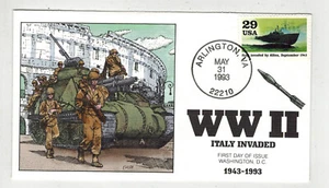 1993 COLLINS HANDPAINTED WORLD WAR 2 PATRIOTIC ITALY INVADED BY ALLIES 1943 - Picture 1 of 1