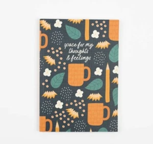 "Space for my thoughts and feelings" A5 Lined Notebook Office Journal - Picture 1 of 4