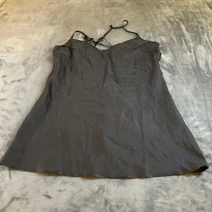 Dreamgirl Cami Top Lingerie Crisscross Back Sleeveless Black Womens Large - Picture 1 of 8