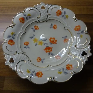 Alte Prunkschschale Servierteller Seltmann Weiden Blumen-Muster - Bild 1 von 6