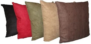 D&M Bedding Microsuede 16-inch-by-16-inch Feather and Down Filled Pillows,2-pack - Picture 1 of 8