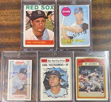 CARL YASTRZEMSKI LOT 1964 1969 1970 1972 TOPPS 1983 XOGRAPH BOSTON RED SOX HOF