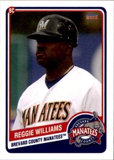 2014 Brevard County Manatees Choice 31 Reggie Williams Cordova Tennessee TN Card
