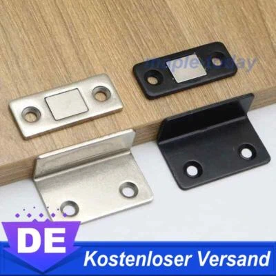2/4er Extrem Stark Schrank Tür Türmagnete Magnetschnäpper Möbelmagnet L Form - Bild 1 von 4