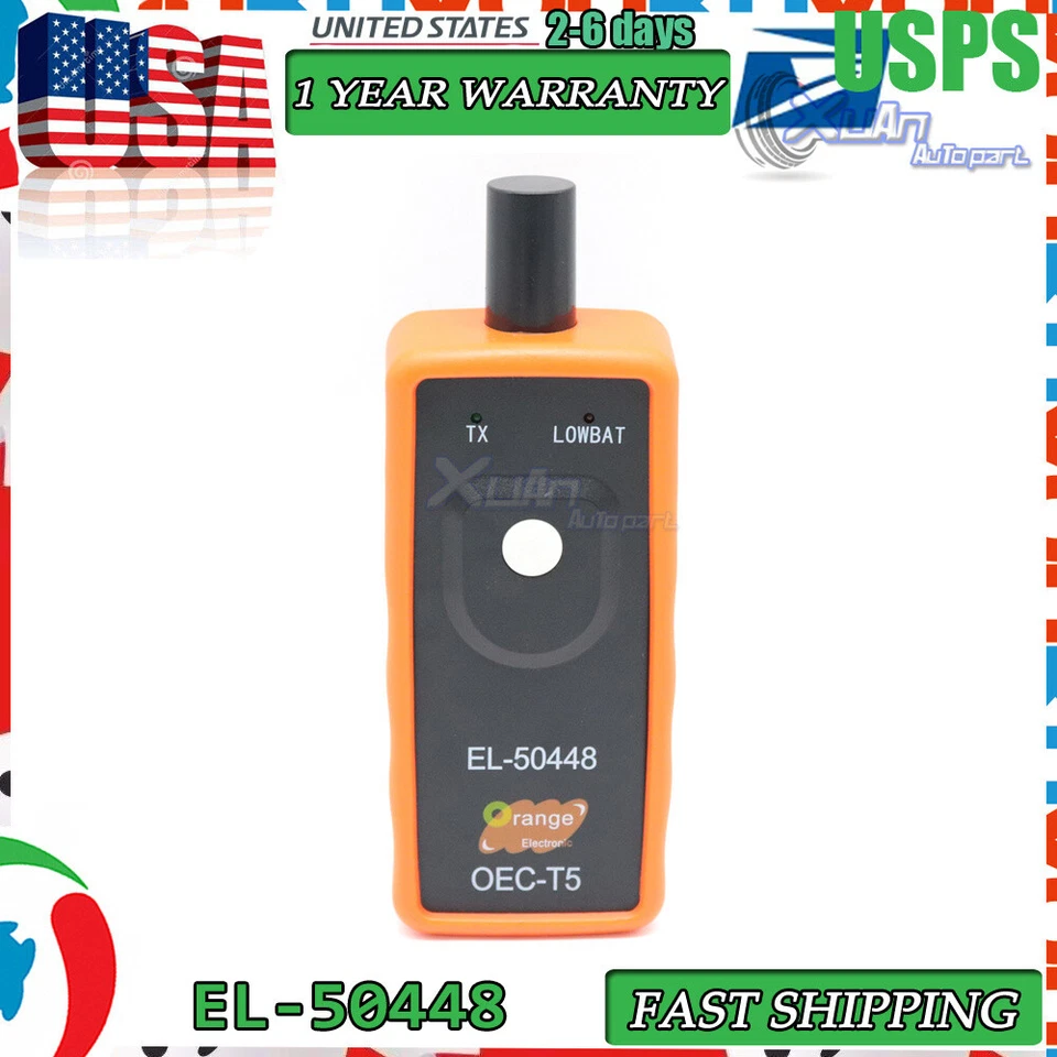 TPMS RELEARN CAR RESET TOOL TIRE PRESSURE MONITOR SENSOR FOR GM EL-50448 OEC-T5  - Image 1 of 4