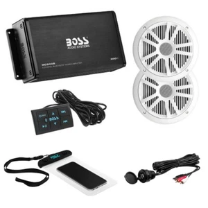 1 BOSS AUDIO SYSTEMS ASK902B.6 Bluetooth Remote USB Pool Marine Kit, 1 Kit - Picture 1 of 10