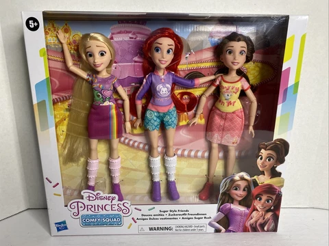 New Disney Princess COMFY SQUAD Dolls SUGAR STYLE FRIENDS Ariel Belle Rapunzel Cover