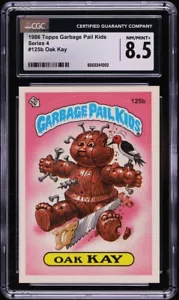 1986 Topps Garbage Pail adesivi per bambini Oak Kay #125b CGC 8,5 - Foto 1 di 2