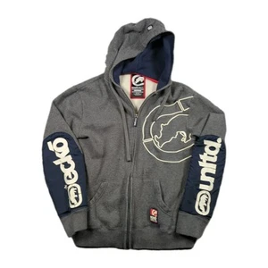 Sudadera De Colección Y2K Ecko Unltd Cremallera Completa Sudadera con Capucha Chaqueta Logo Rinoceronte Para Hombres Mediana - Imagen 1 de 7