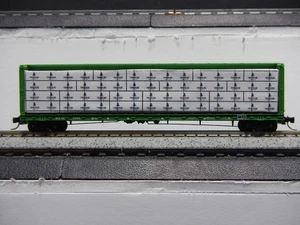 Solid Wood Wrapped Lumber Load for N Scale 60 Foot Centerbeam Flat Car - Picture 1 of 44