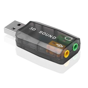 Carte Son Externe USB, Adaptateur Micro Casque Audio 3D pour PC Bureau Un2508 - Photo 1/6
