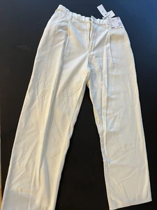Pantaloni denim drappeggiato pieghettato Uniqlo nuovi con etichette gamba larga naturali grandi 30 (GR180) - Foto 1 di 11