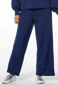 Pantalones deportivos G by GIULIANA regulares tan suaves acogedores de felpa francesa con cordón azul tinta 3 - Imagen 1 de 1
