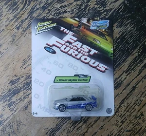 The Fast & The Furious Brian's 1999 Nissan Skyline GT-R R34 JOHNNY LIGHTNING - Picture 1 of 10