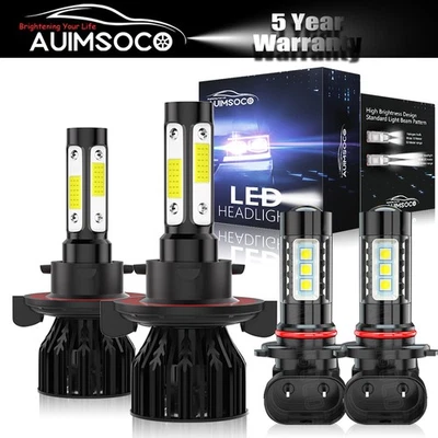 Combo de 4 puertas faros antiniebla LED para camioneta Ford F 150 2004-2014 cabina Foto 1 de 4