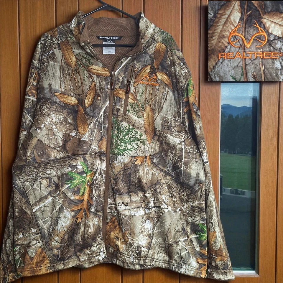 Realtree Edge Jacket Mens 3XL Full Zip Scent Factor - Image 1 of 4