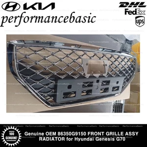 Genuine OEM 86350G9150 FRONT GRILLE ASSY RADIATOR for Hyundai Genesis G70 - Picture 1 of 3