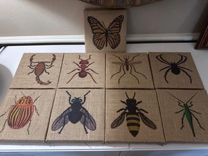 Pottery Barn Kids jute bug insect wall art excellent condition - Picture 1 of 6
