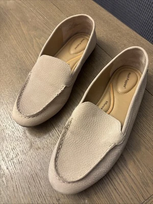 Hush Puppies Ozzie Driving Loafer Brown Cafe Latte Suede Shoes Womens Size 8 - Image 1 of 4